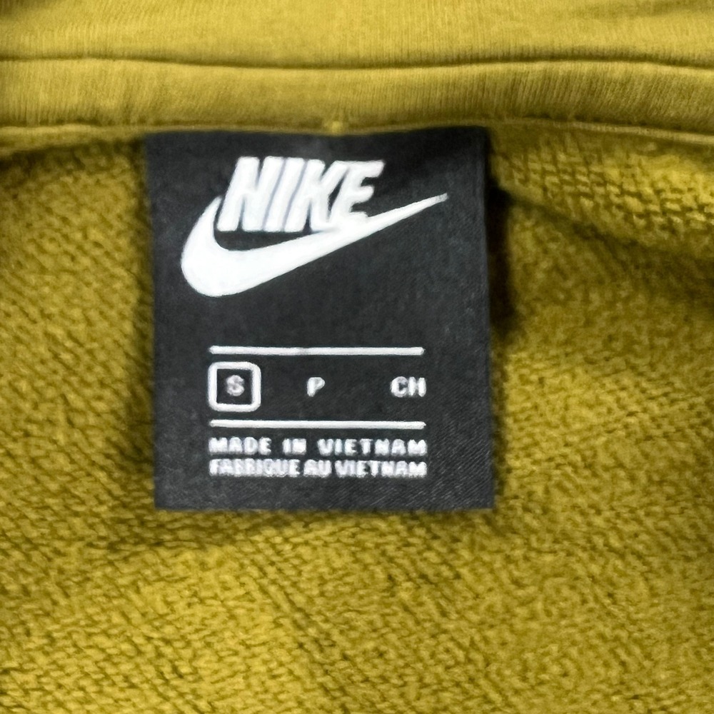 Nike Quarter Zip Hoodie Olive Green Big Logo Mens Small - Picture 5 of 8